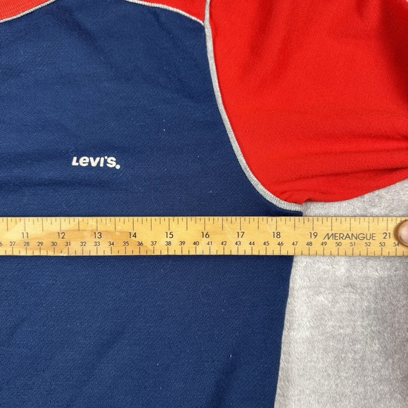 Vintage Levis Sweatshirt Mens Small Blue 2 Toned 70s 80s Crewneck Western USA - Picture 8 of 8